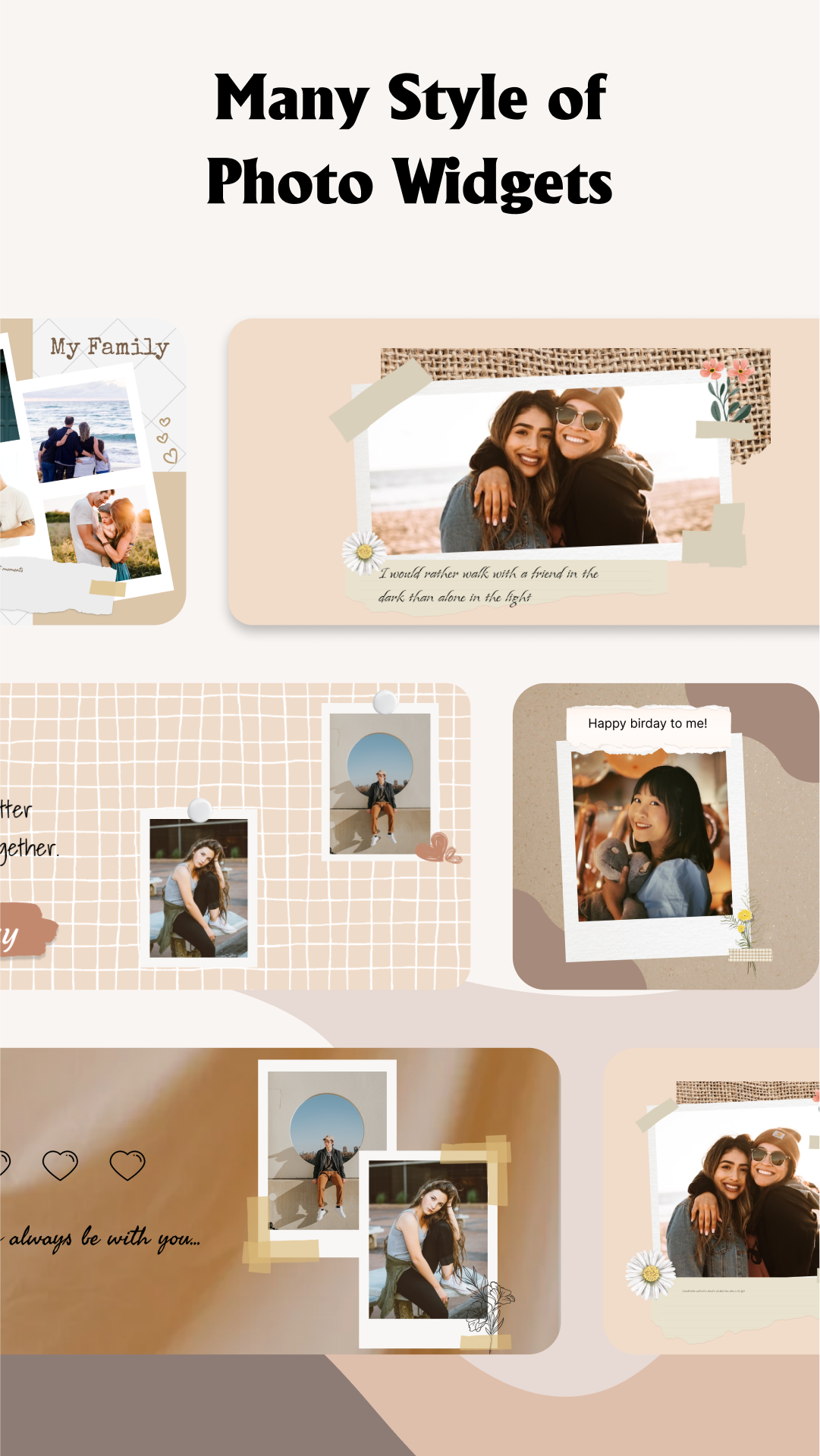 اسکرین شات برنامه Photo Widget - Simple Widget 1