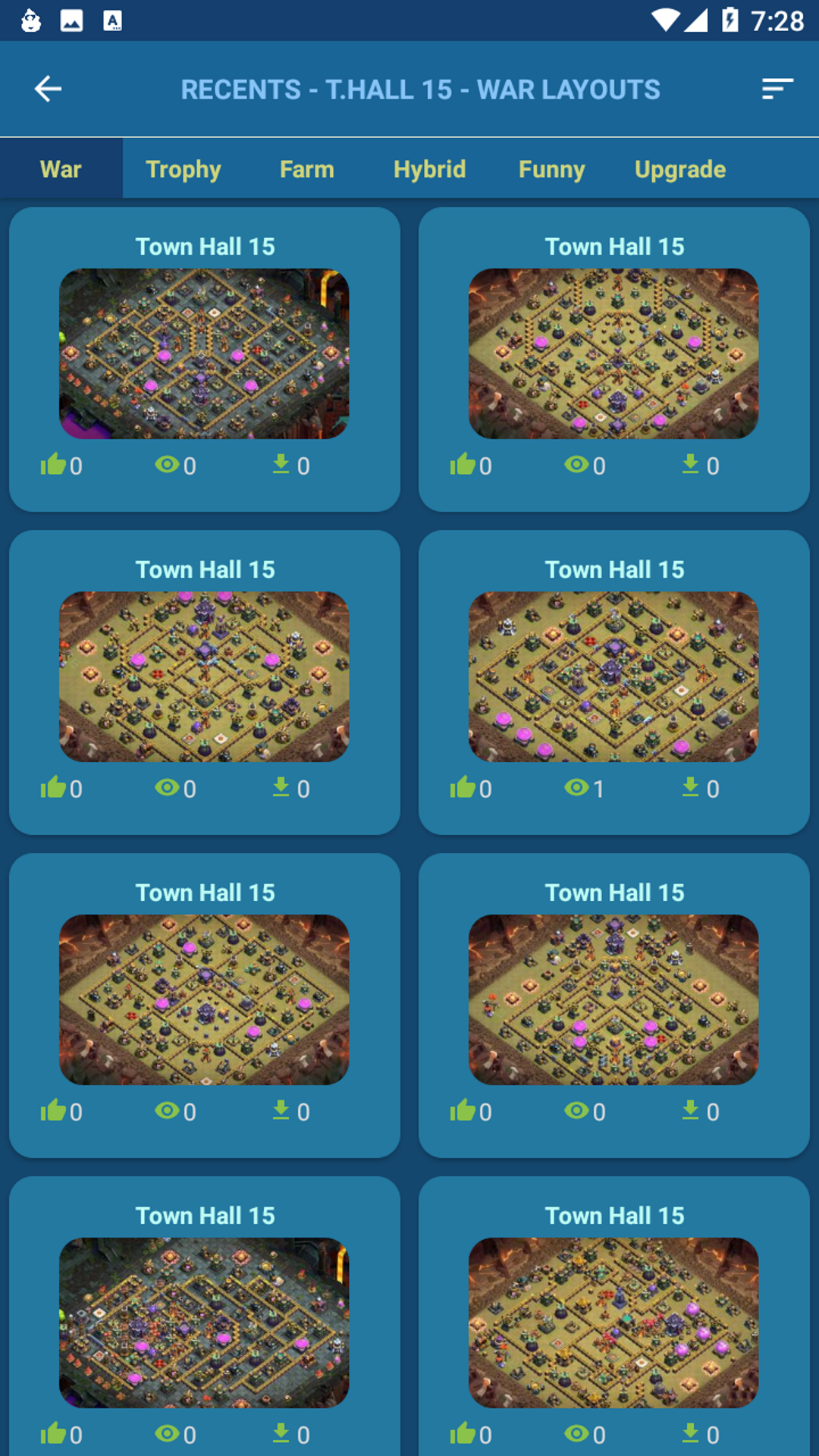 اسکرین شات 1 برنامه Maps for Clash of Clans: 2025