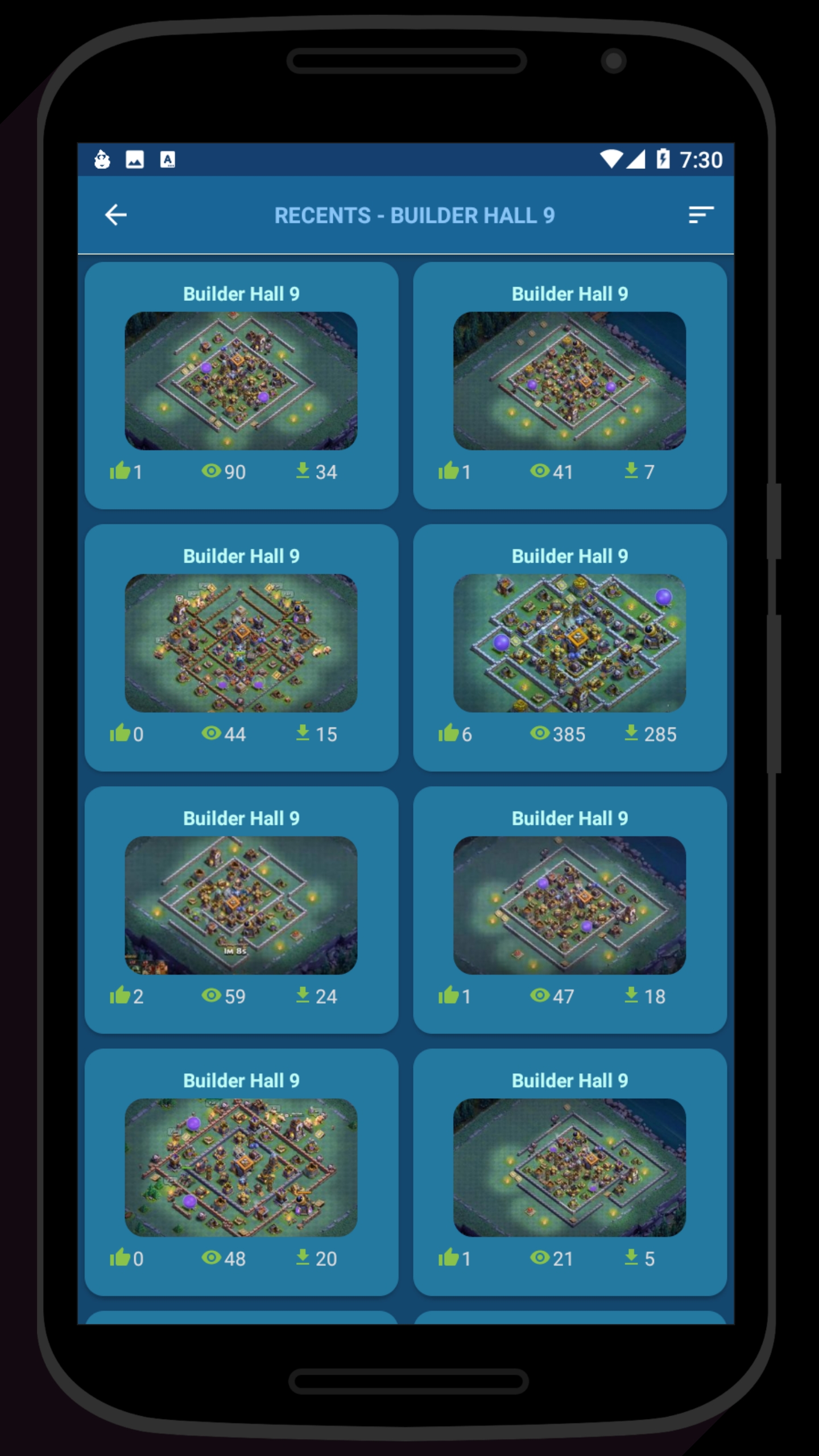 اسکرین شات 3 برنامه Clash of Maps 2025:CoC Layouts