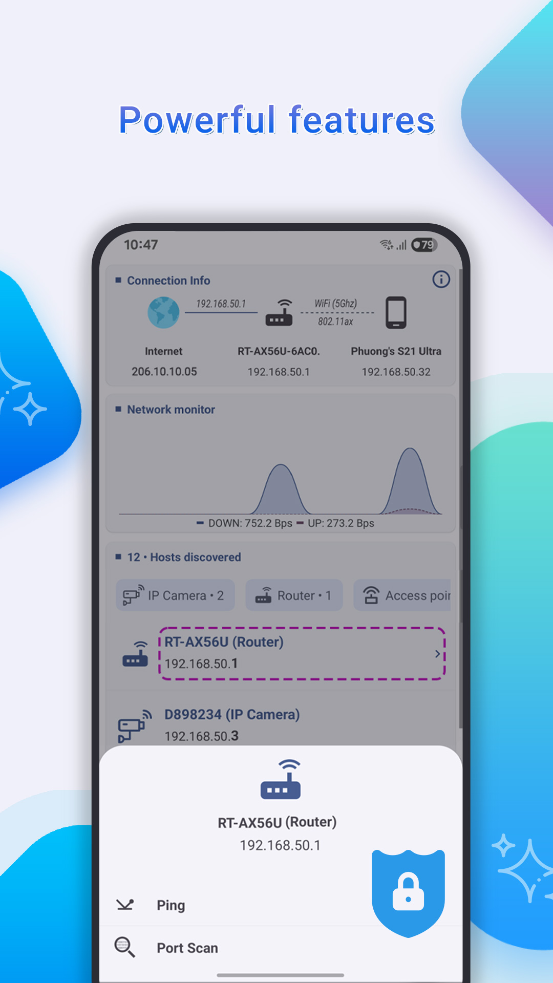 اسکرین شات 5 برنامه Who Uses My WiFi - Net Scanner