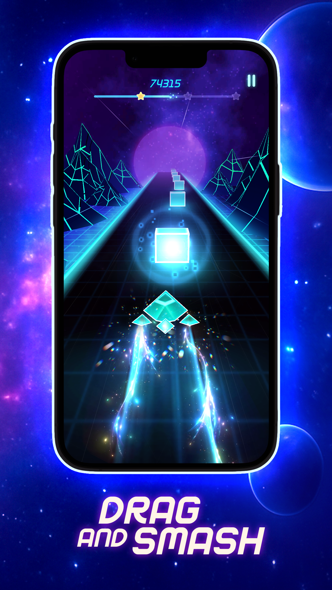 اسکرین شات 2 بازی Beat Rush: Cyber Neon Rhythm