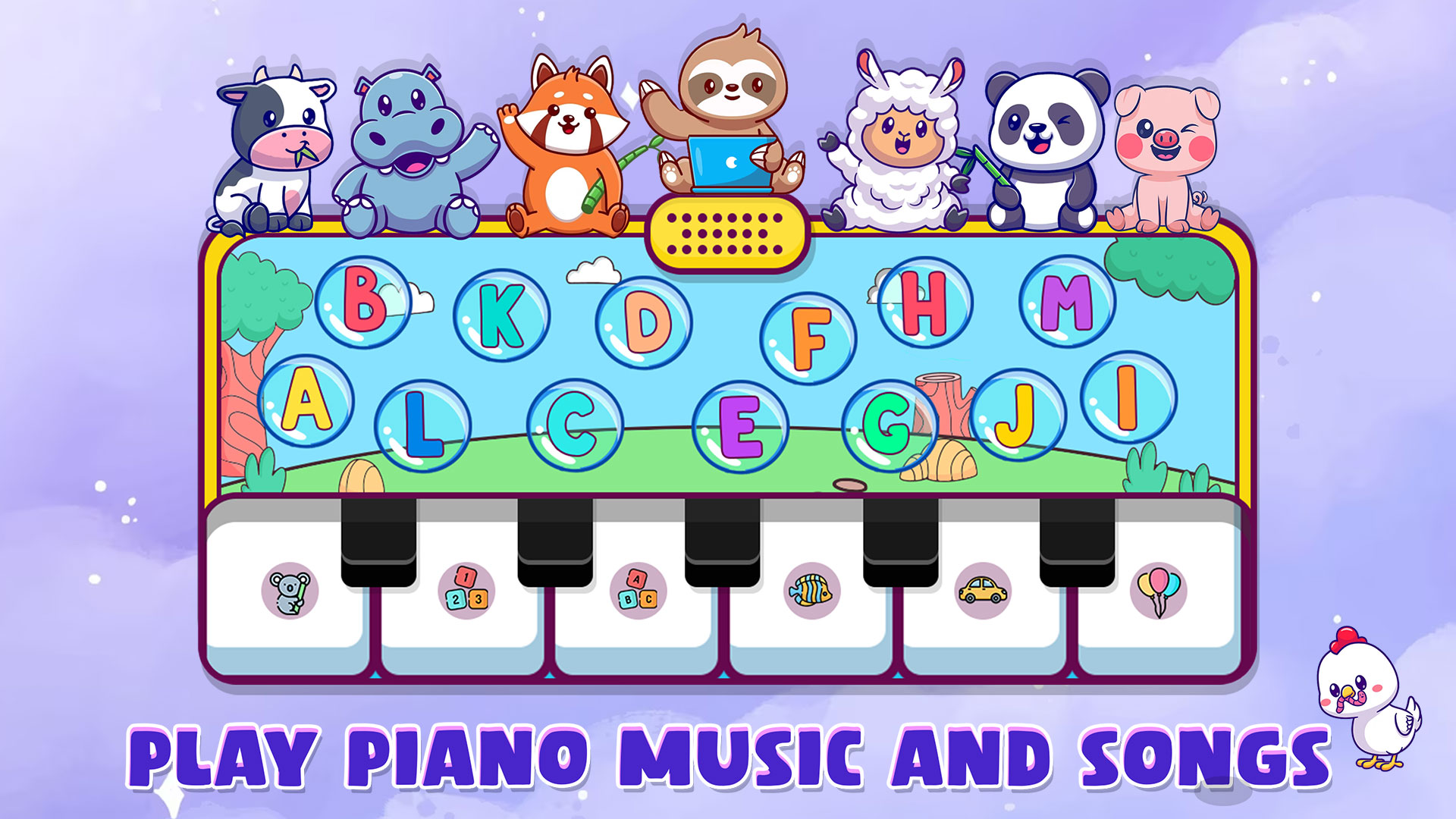 اسکرین شات 1 بازی Musical Toy Piano and Songs