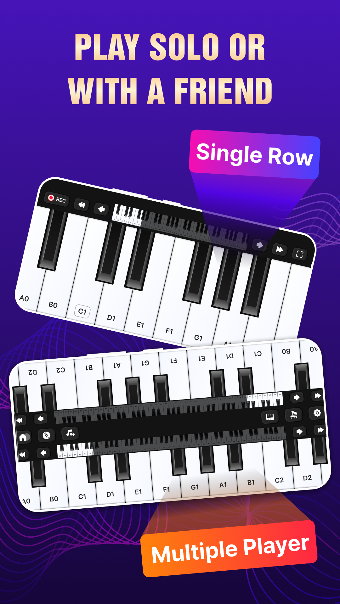 اسکرین شات 5 برنامه Piano Keyboard: Learn Piano