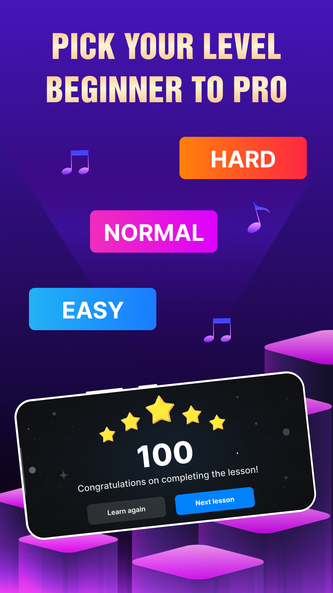 اسکرین شات 3 برنامه Piano Keyboard: Learn Piano