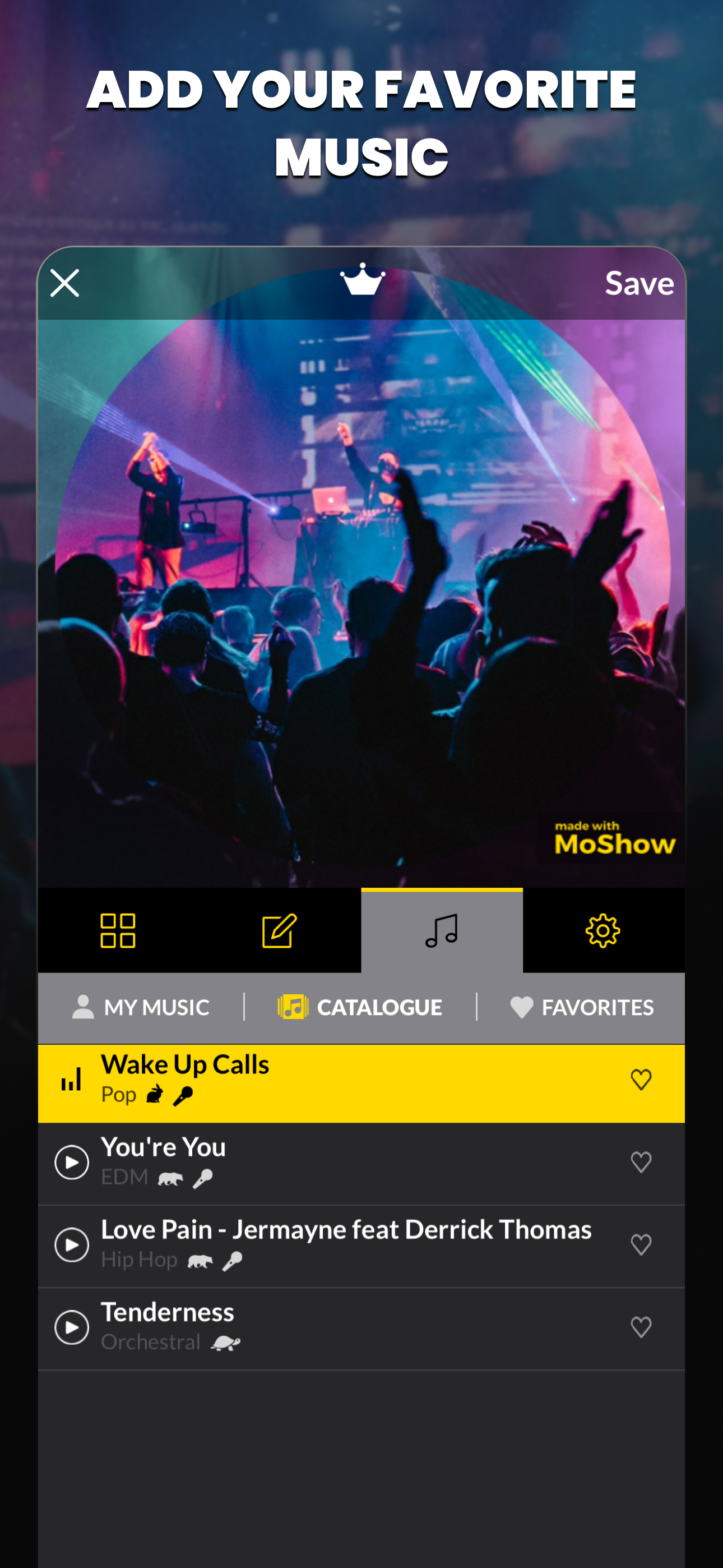 اسکرین شات 2 برنامه MoShow Slideshow Maker Video