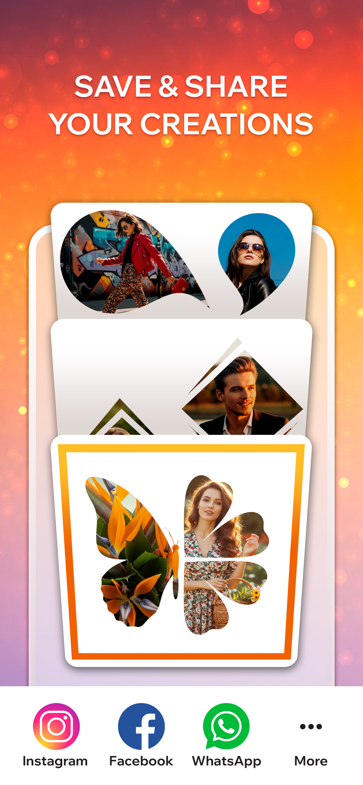 اسکرین شات 5 برنامه Pic Frame - Grid Collage Maker