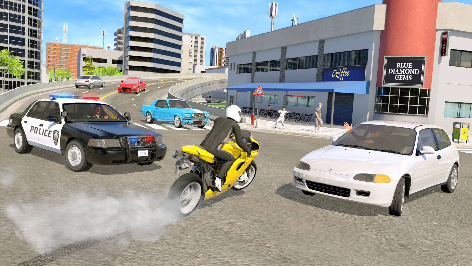 اسکرین شات 5 بازی Extreme Bike Driving 3D