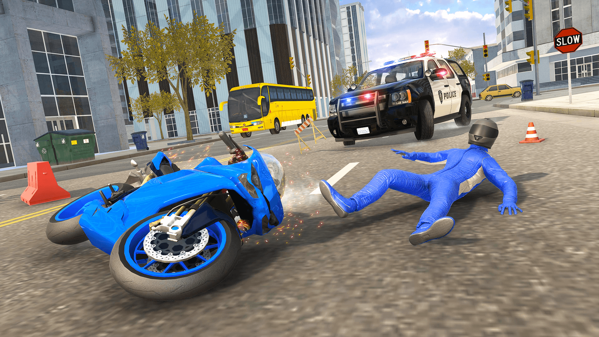 اسکرین شات 1 بازی Extreme Bike Driving 3D