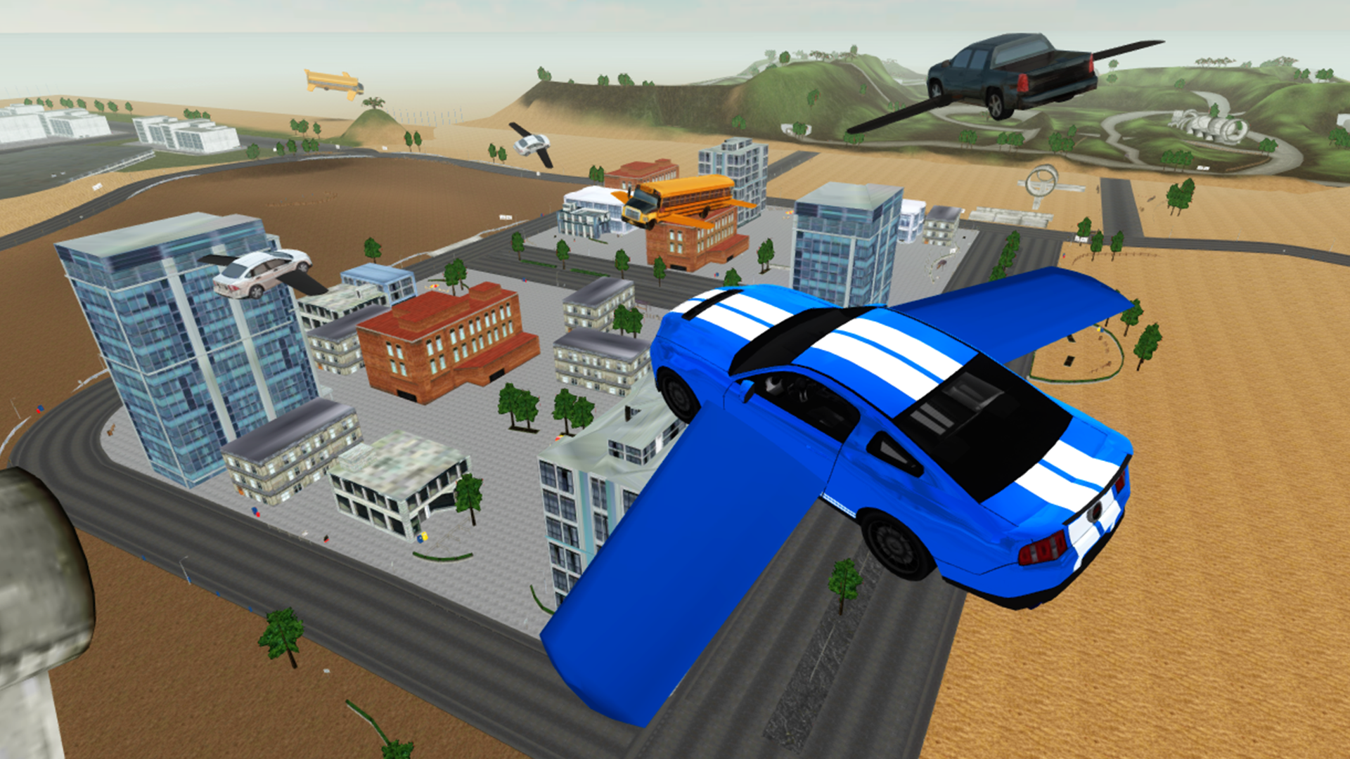 اسکرین شات 1 بازی Flying Car Driving Simulator