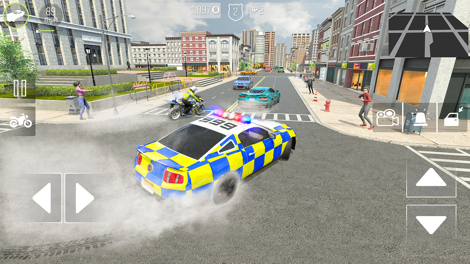 اسکرین شات 2 بازی Police Car Driving Motorbike