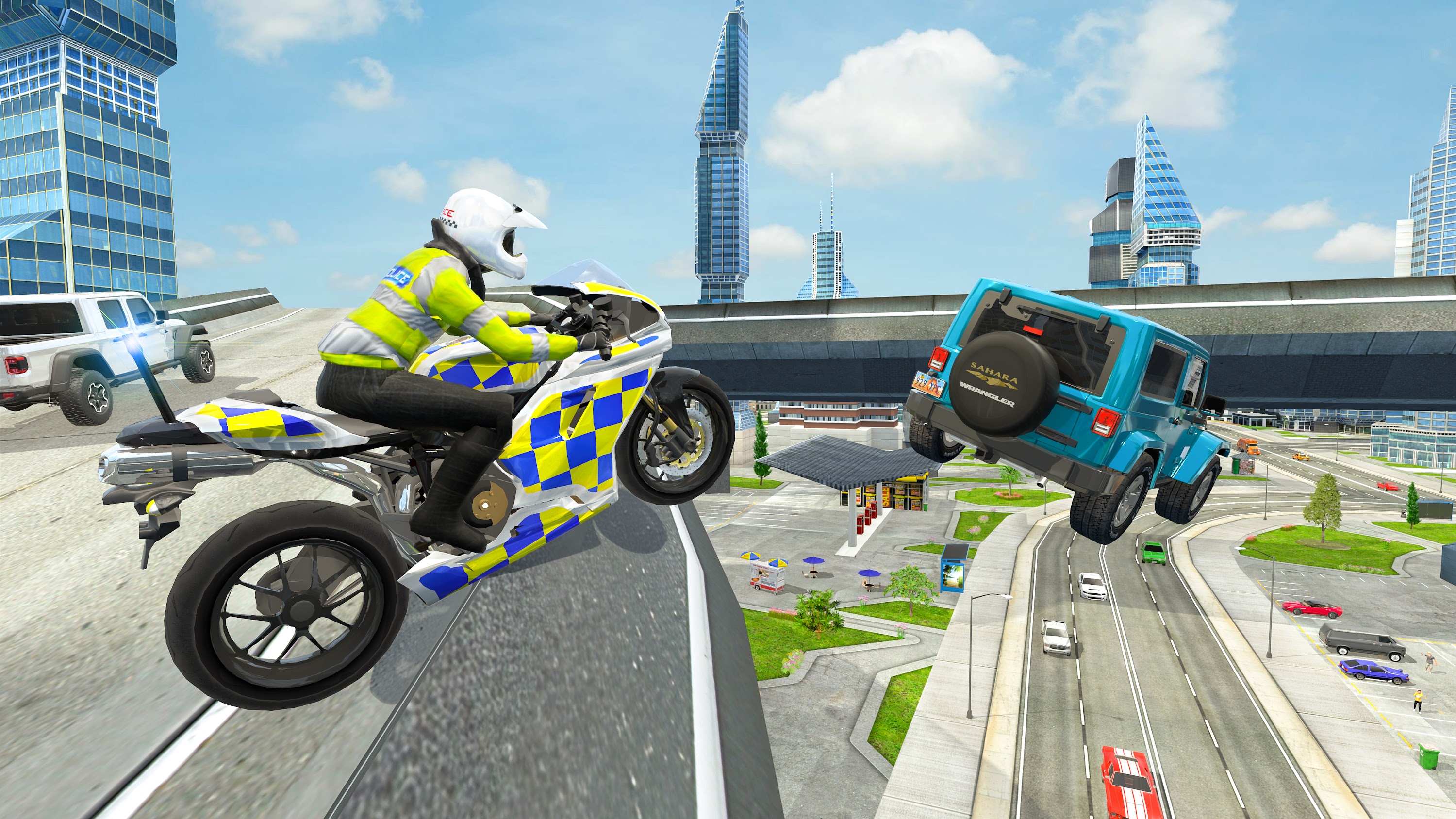 اسکرین شات 4 بازی Police Motorbike Simulator 3D