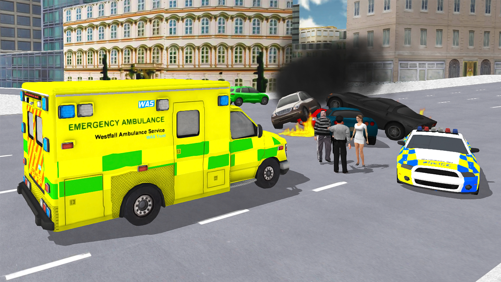 اسکرین شات 4 بازی Ambulance Simulator Car Driver