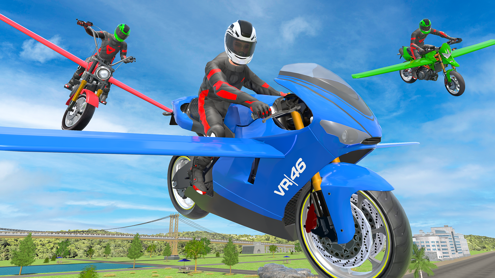 اسکرین شات 6 بازی Flying Motorbike Simulator