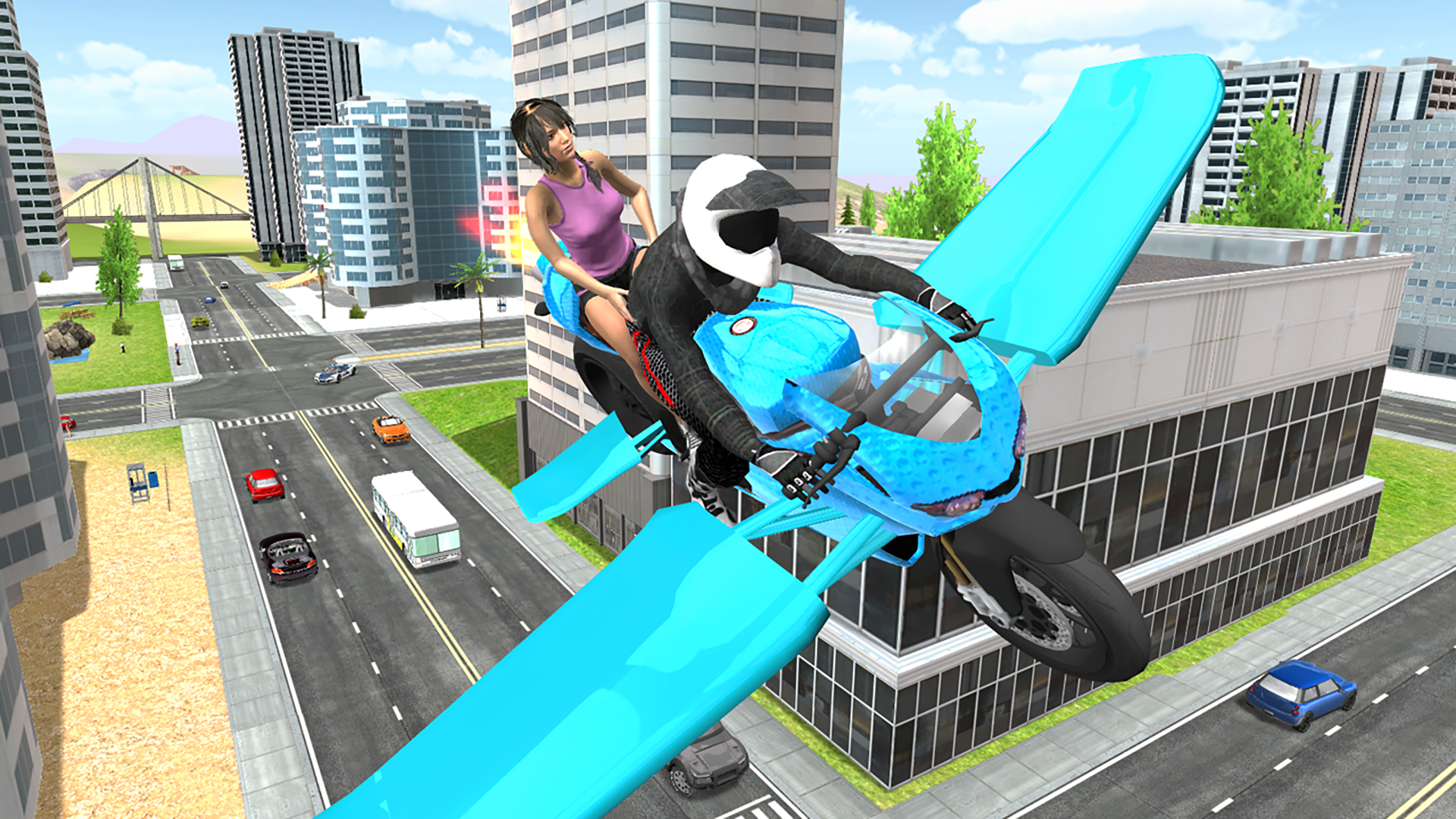 اسکرین شات 8 بازی Flying Motorbike Simulator