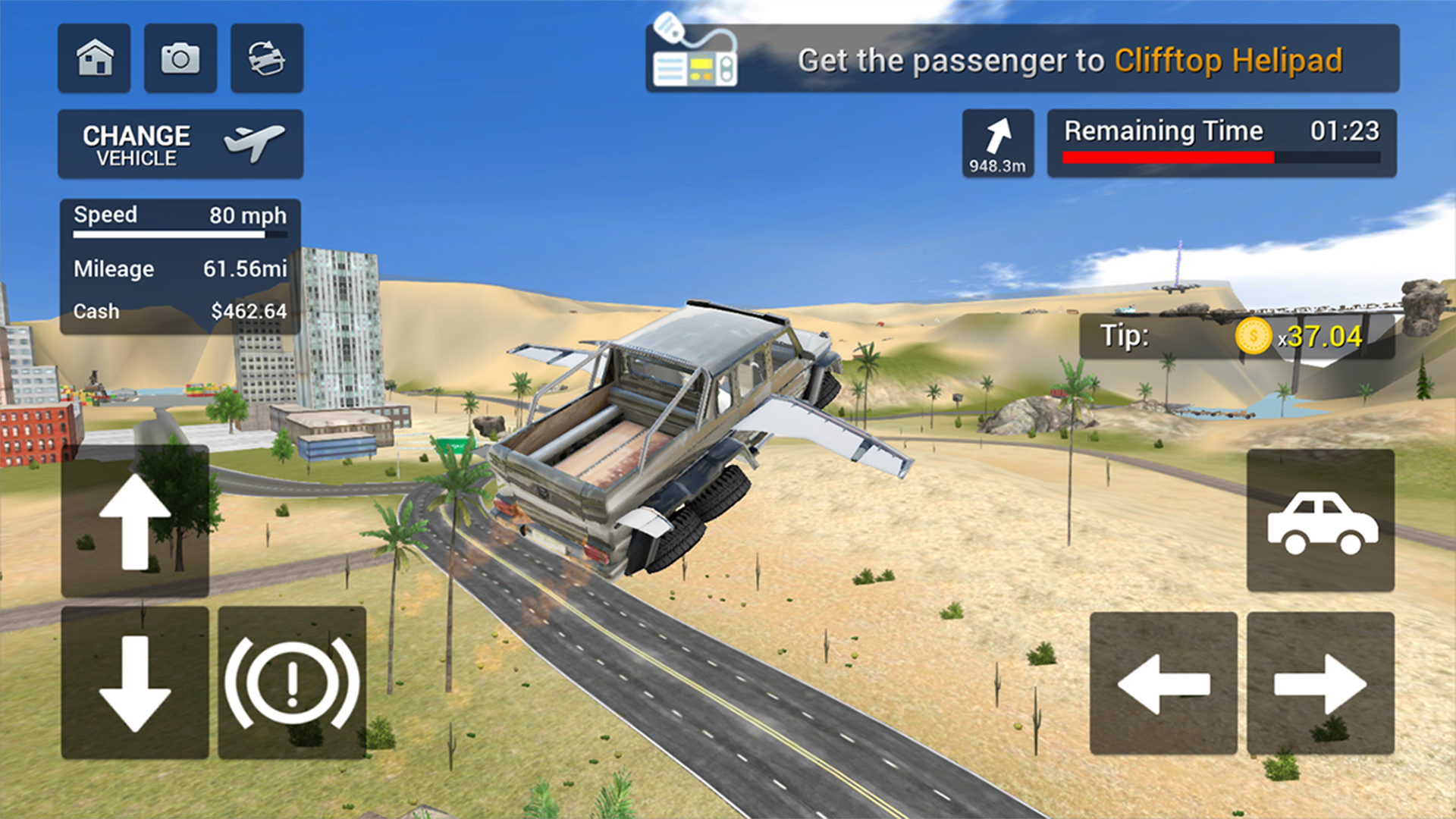 اسکرین شات 5 بازی Flying Car Transport Simulator