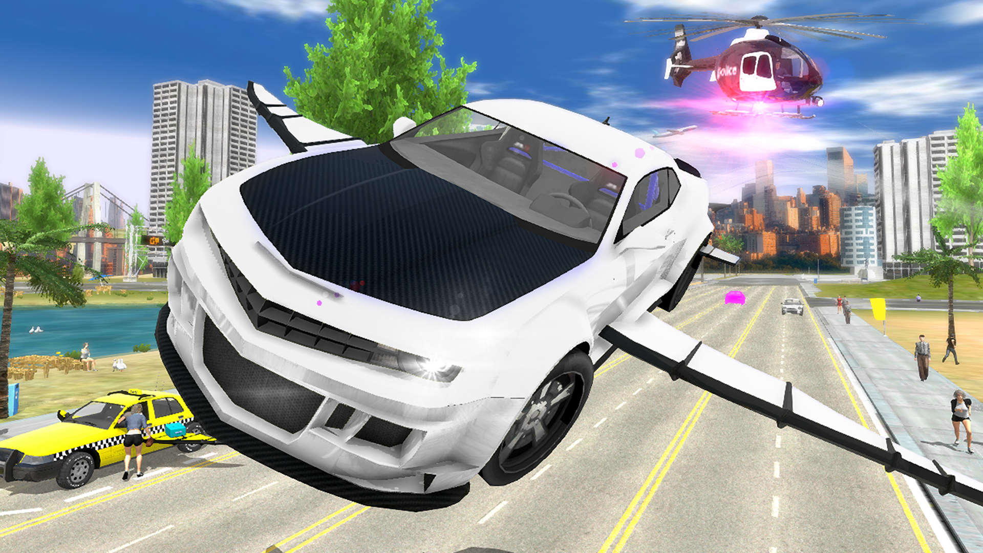 اسکرین شات 4 بازی Flying Car Transport Simulator