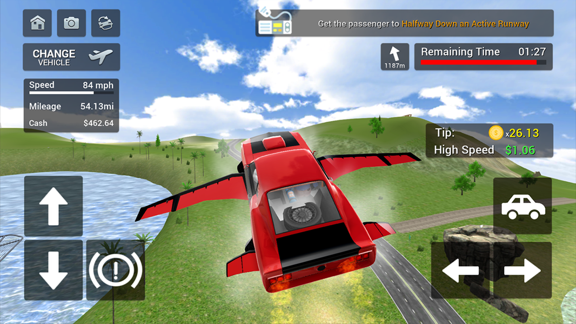 اسکرین شات 6 بازی Flying Car Transport Simulator