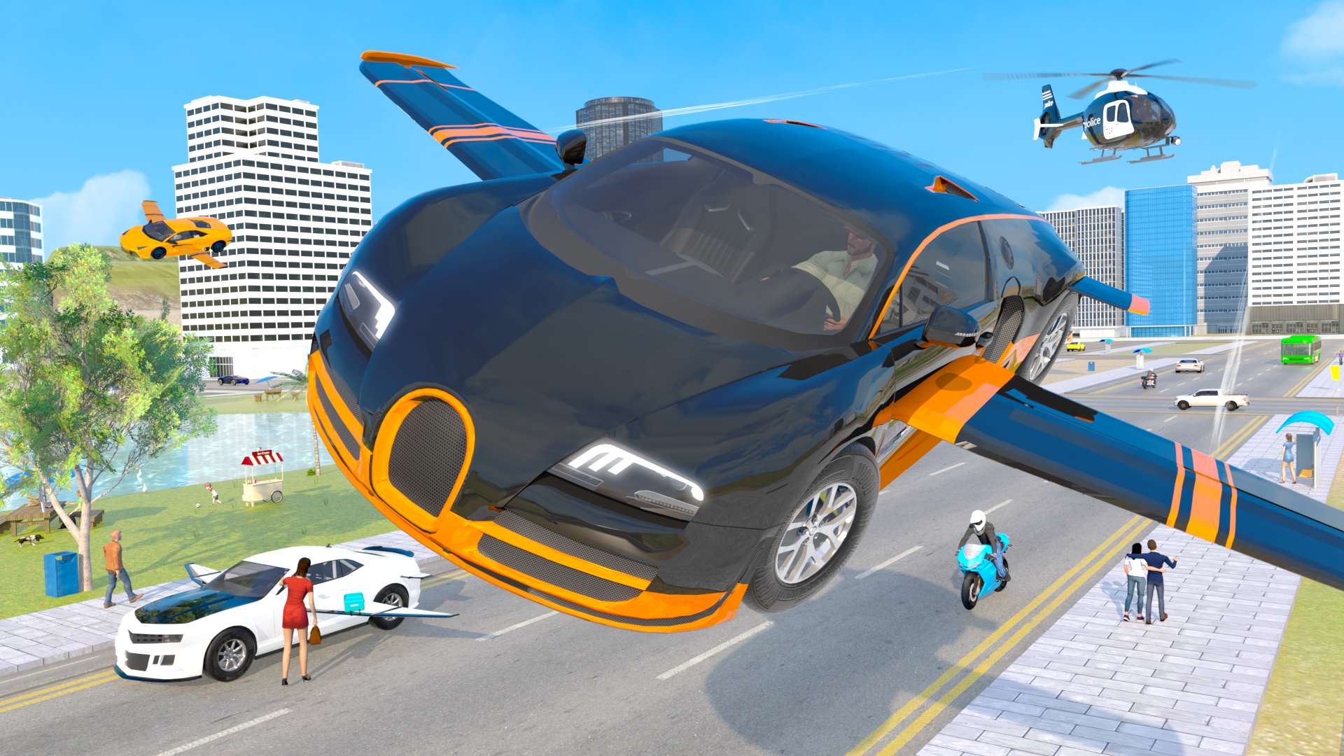 اسکرین شات 4 بازی Flying Car Transport Simulator
