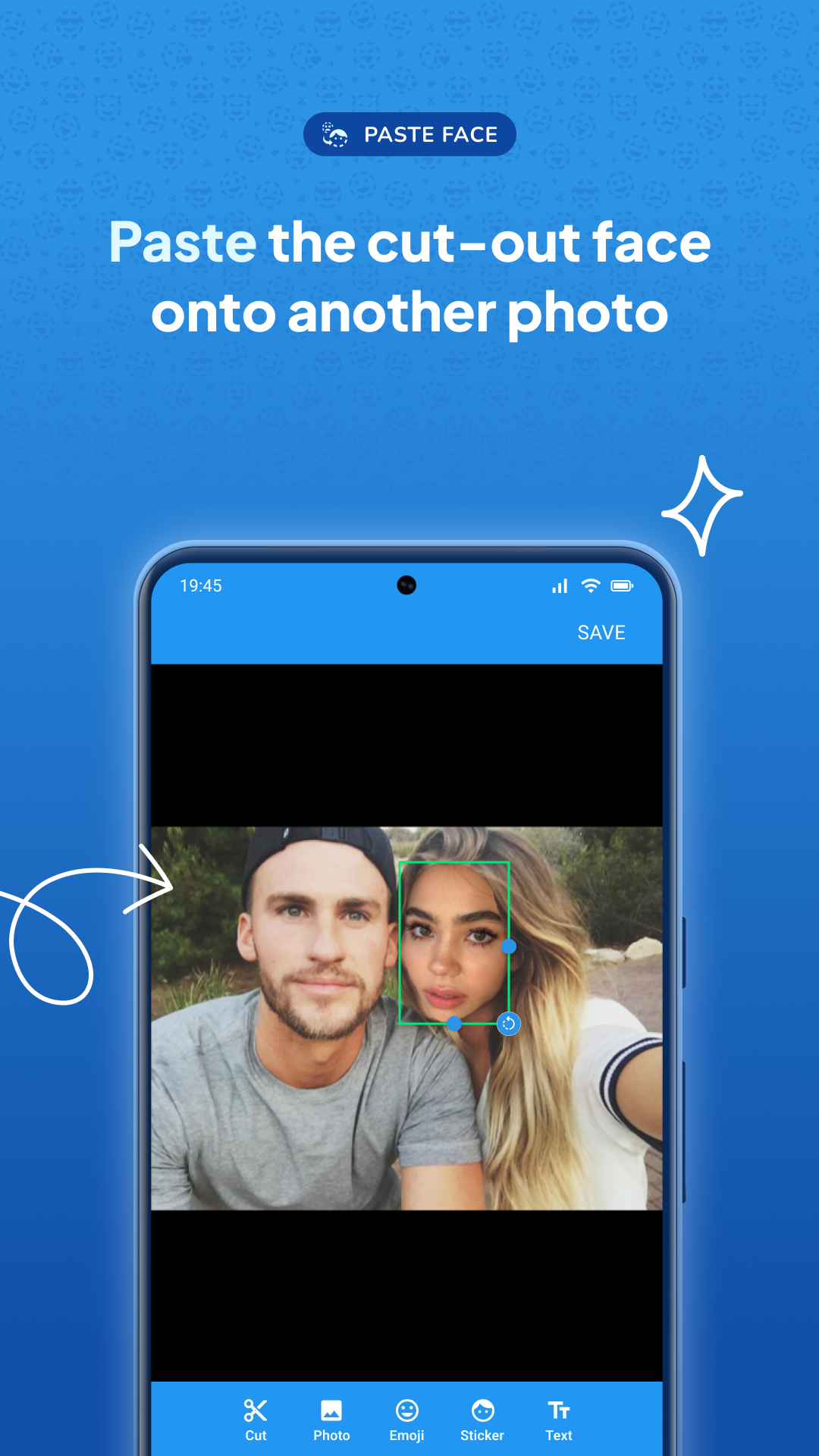 اسکرین شات 4 برنامه Cupace - Cut Paste Face Photo