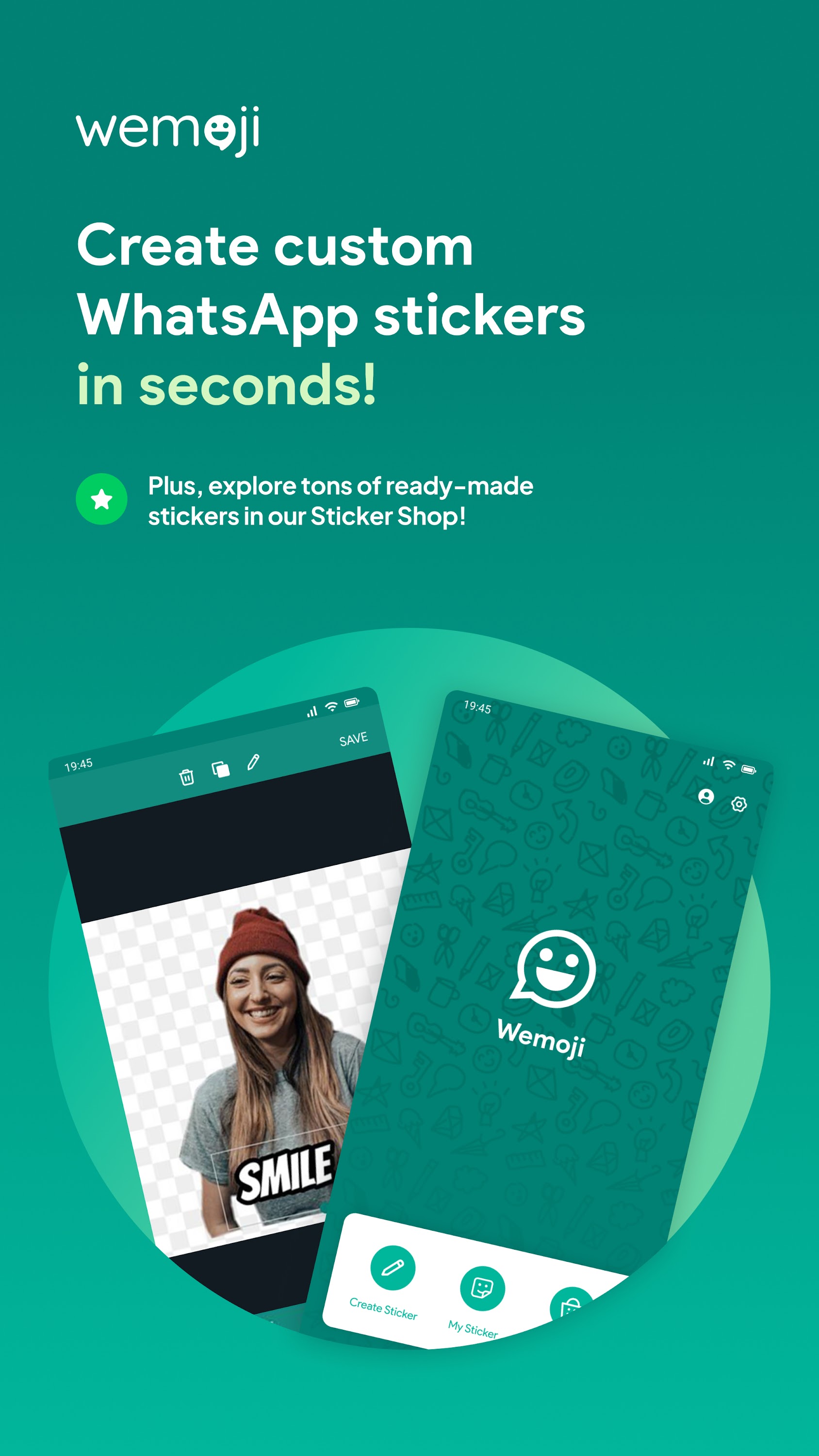 اسکرین شات 1 برنامه Wemoji - Sticker Maker