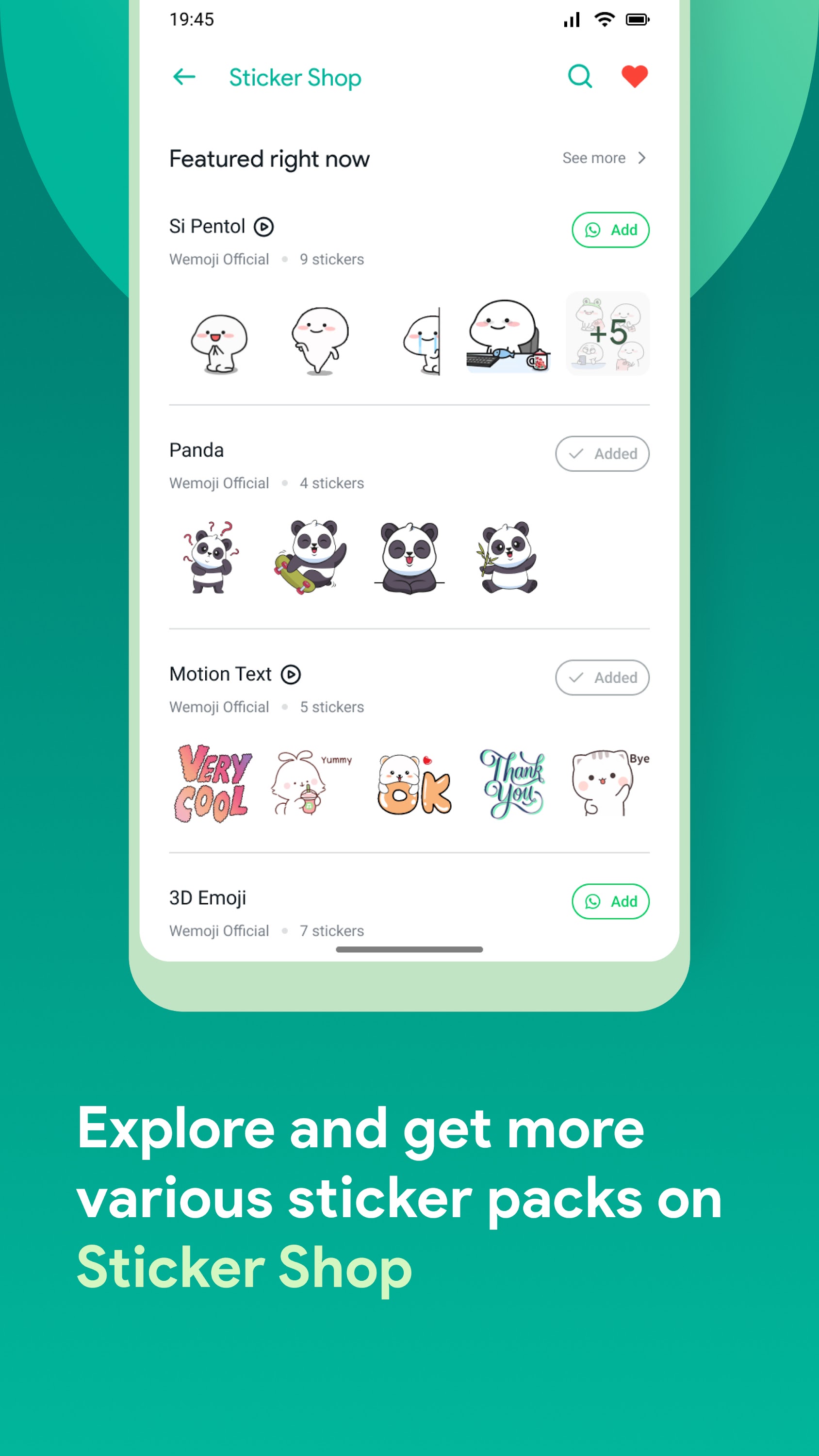 اسکرین شات 5 برنامه Wemoji - Sticker Maker