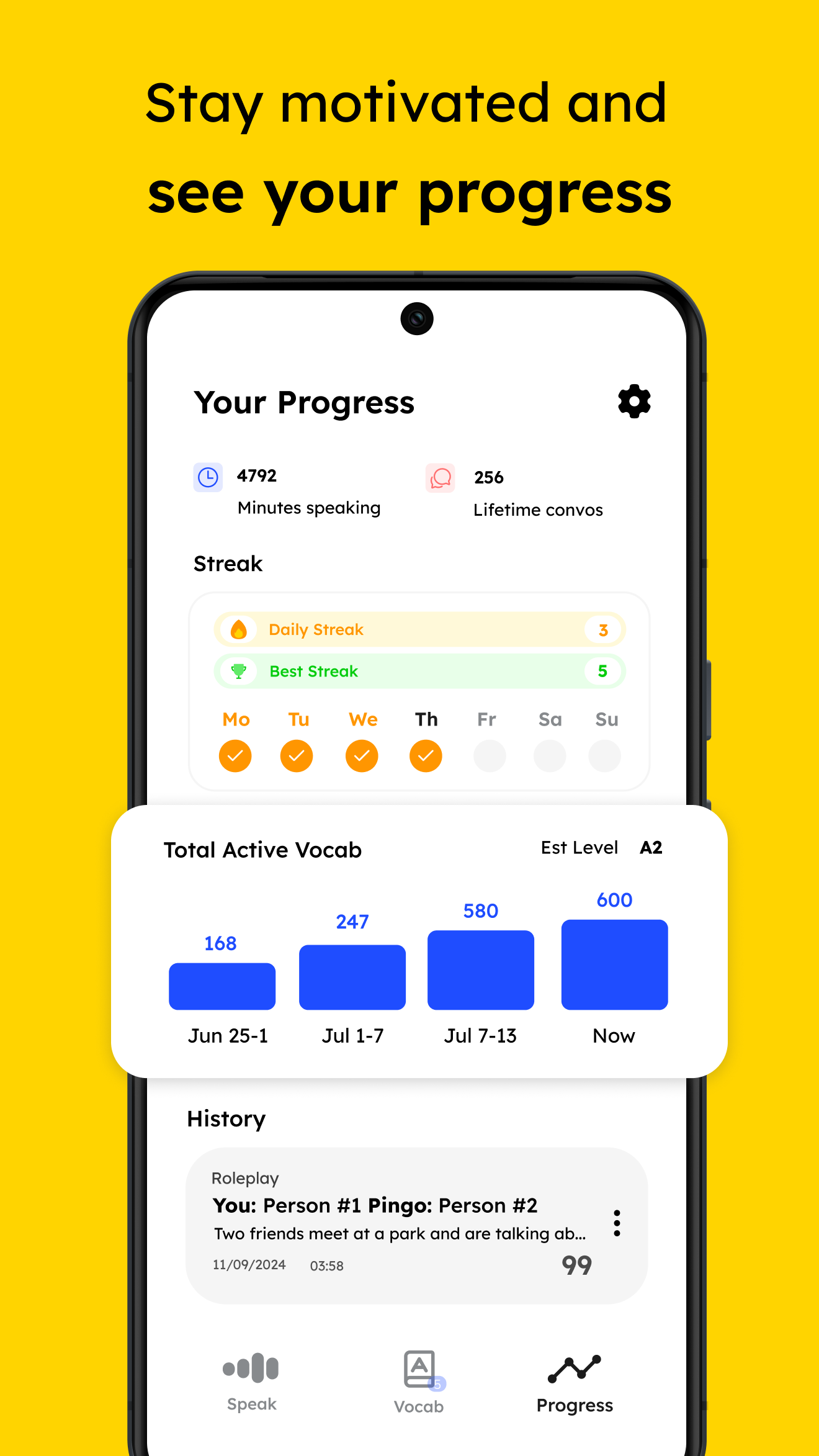 اسکرین شات 6 برنامه Language Learning: Pingo AI