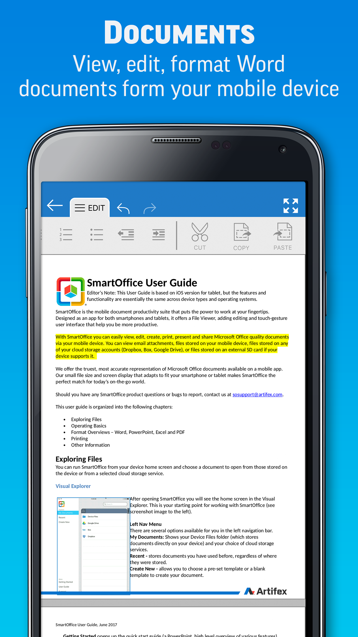 اسکرین شات 2 برنامه SmartOffice - Doc & PDF Editor