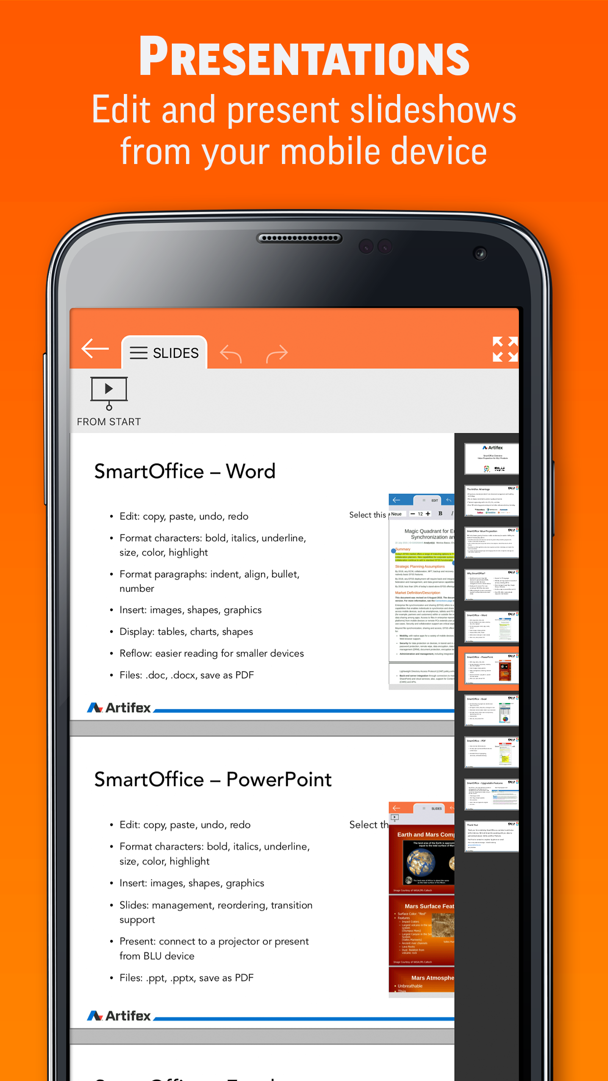 اسکرین شات 3 برنامه Smart Office for BlackBerry