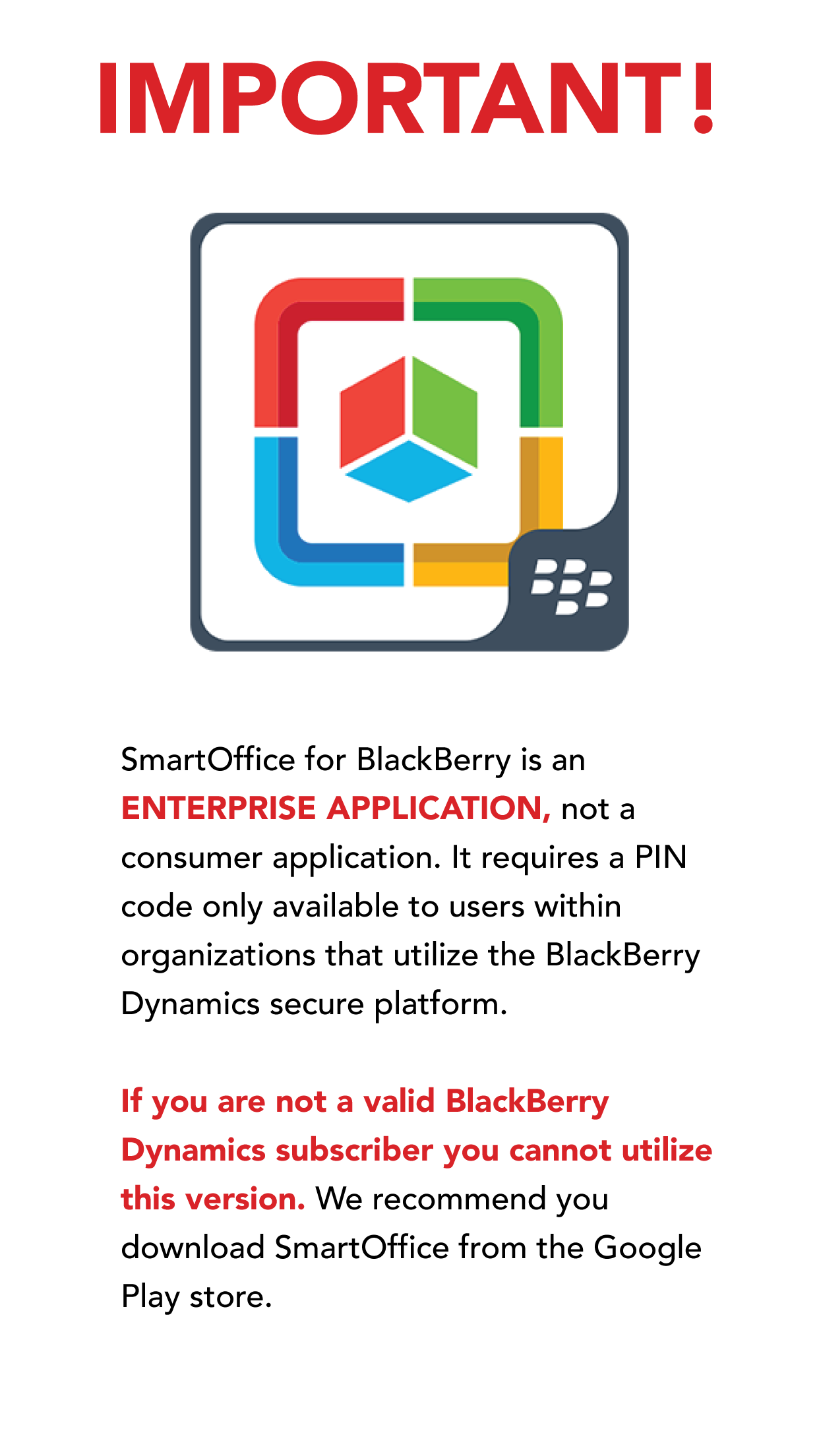 اسکرین شات 1 برنامه Smart Office for BlackBerry