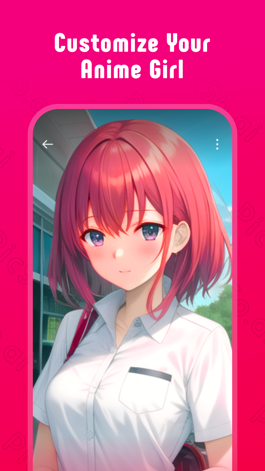 اسکرین شات 3 برنامه PicSo – Customize Your AI Girl