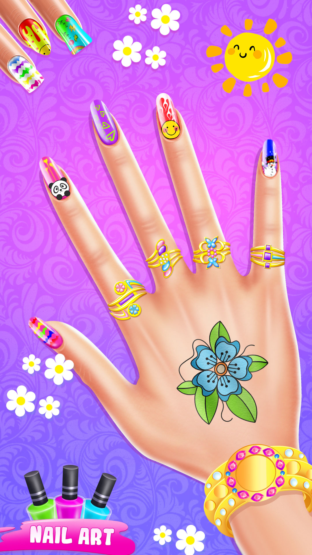 اسکرین شات 4 بازی Nail polish game nail art