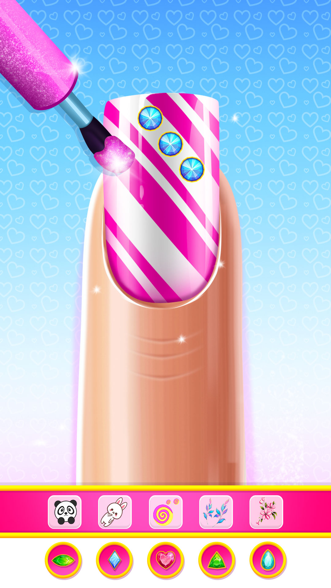 اسکرین شات 2 بازی Nail polish game nail art