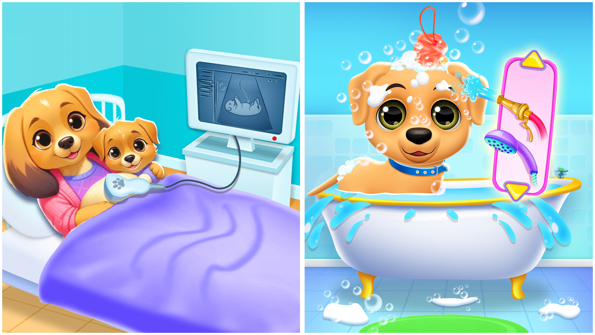 اسکرین شات 1 بازی newborn babyshower - dog game