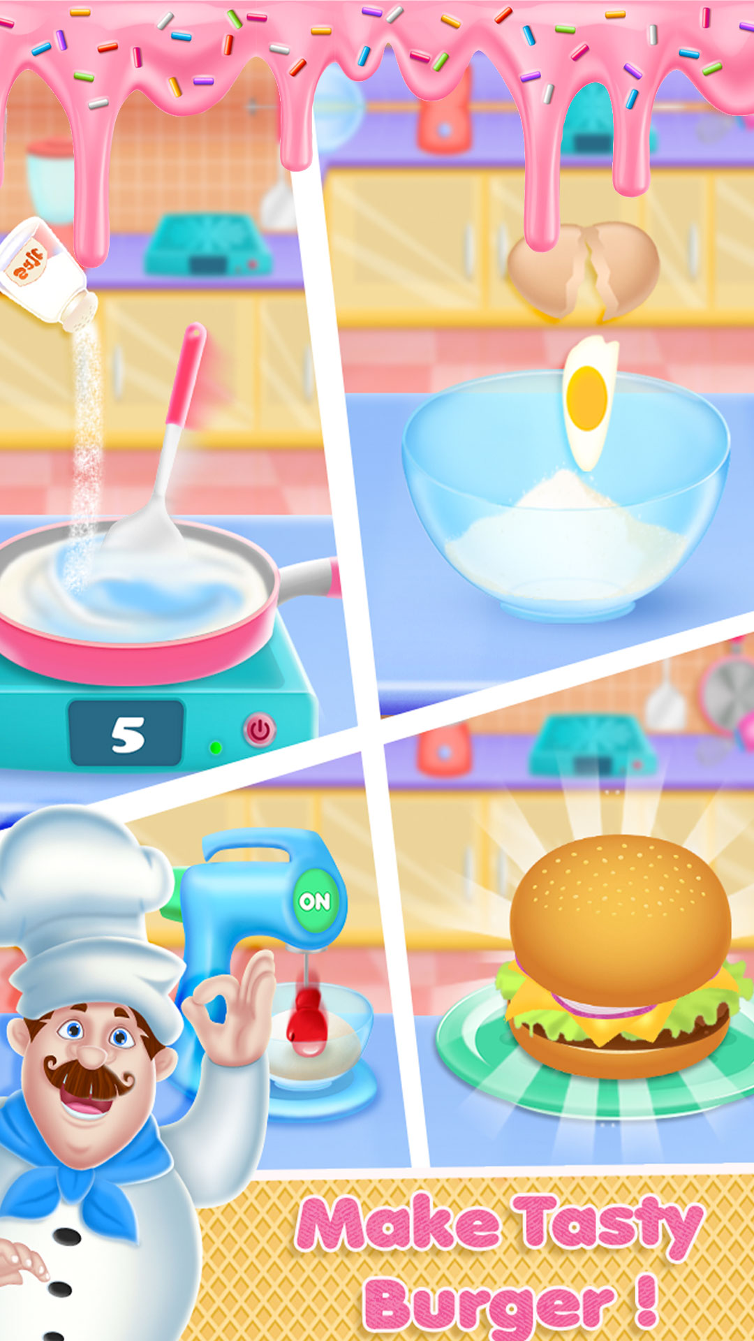 اسکرین شات 3 برنامه chef cooking recipe game