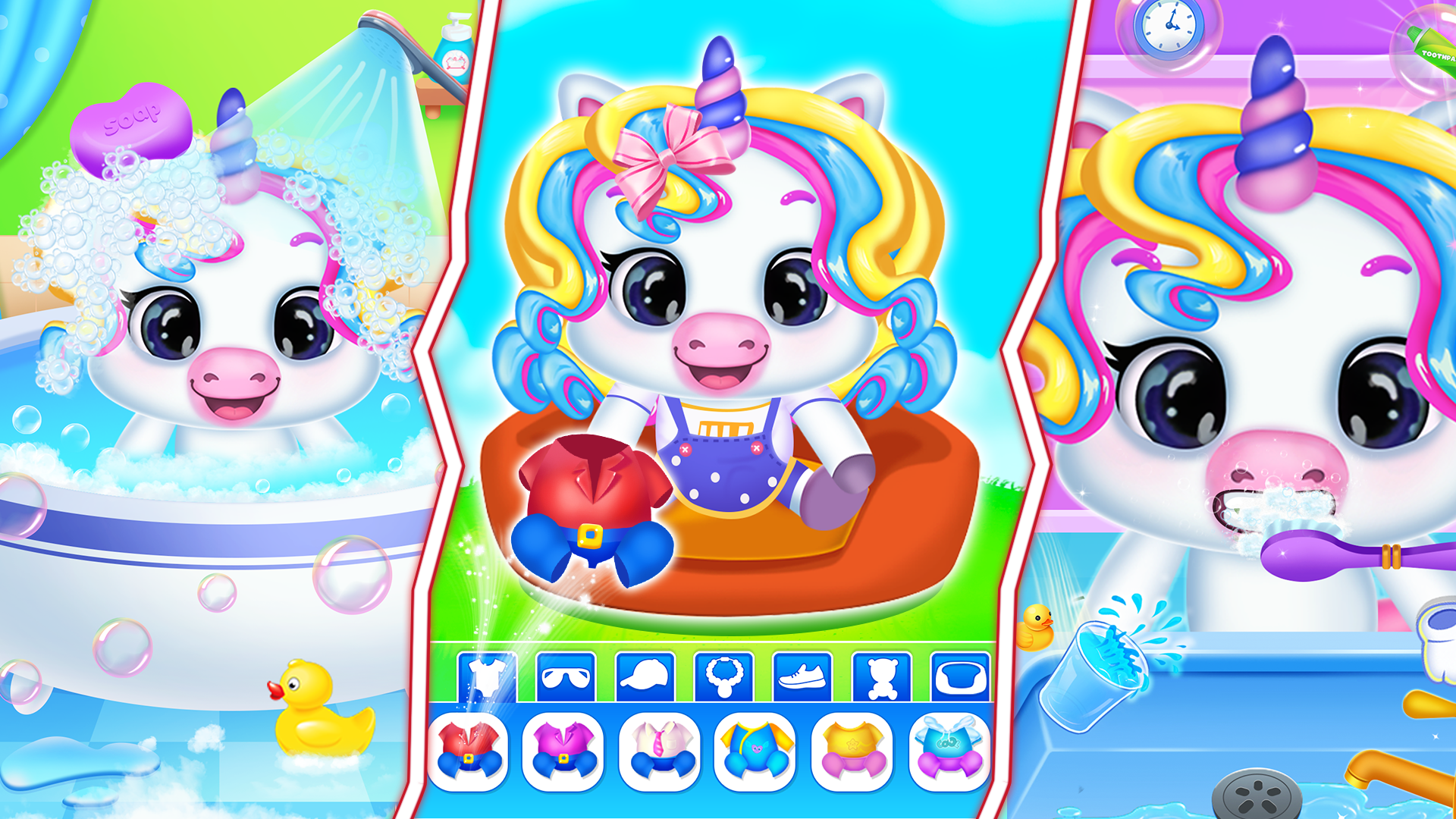 اسکرین شات 1 بازی my unicorn care salon game
