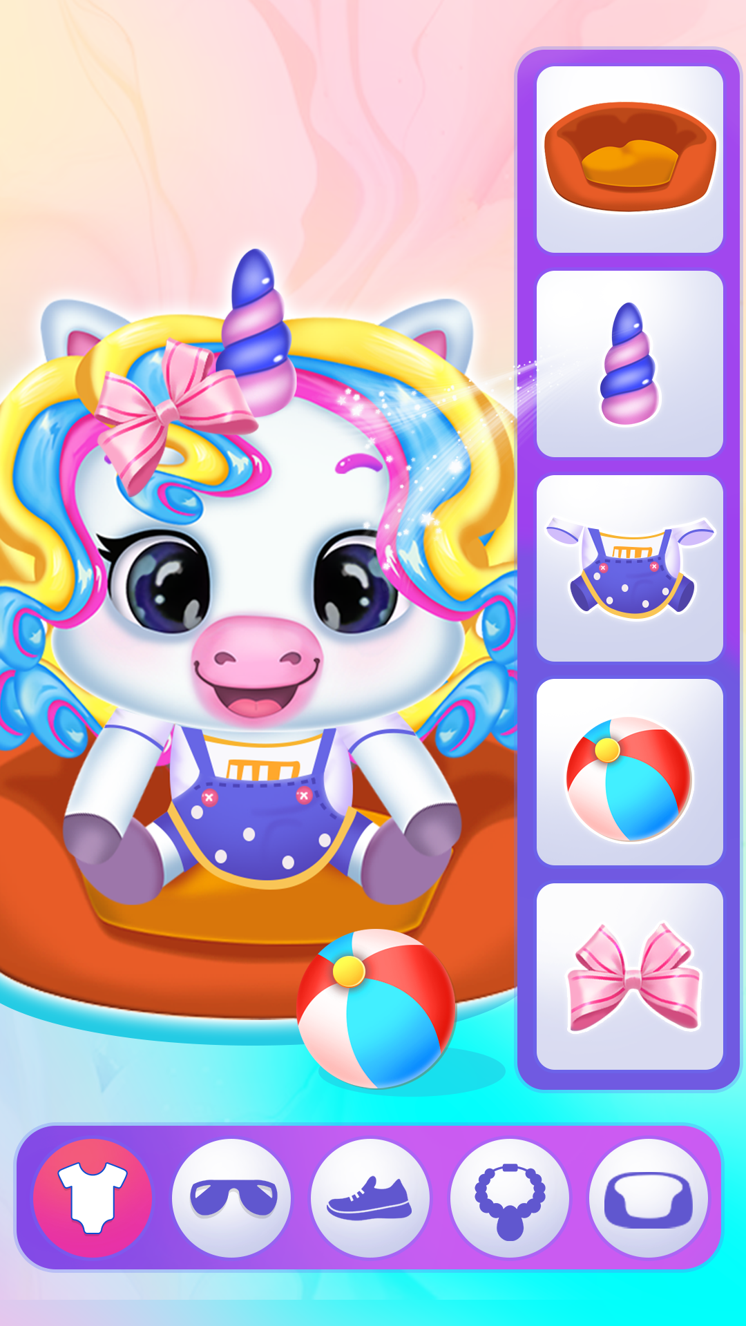 اسکرین شات 3 بازی my unicorn care salon game