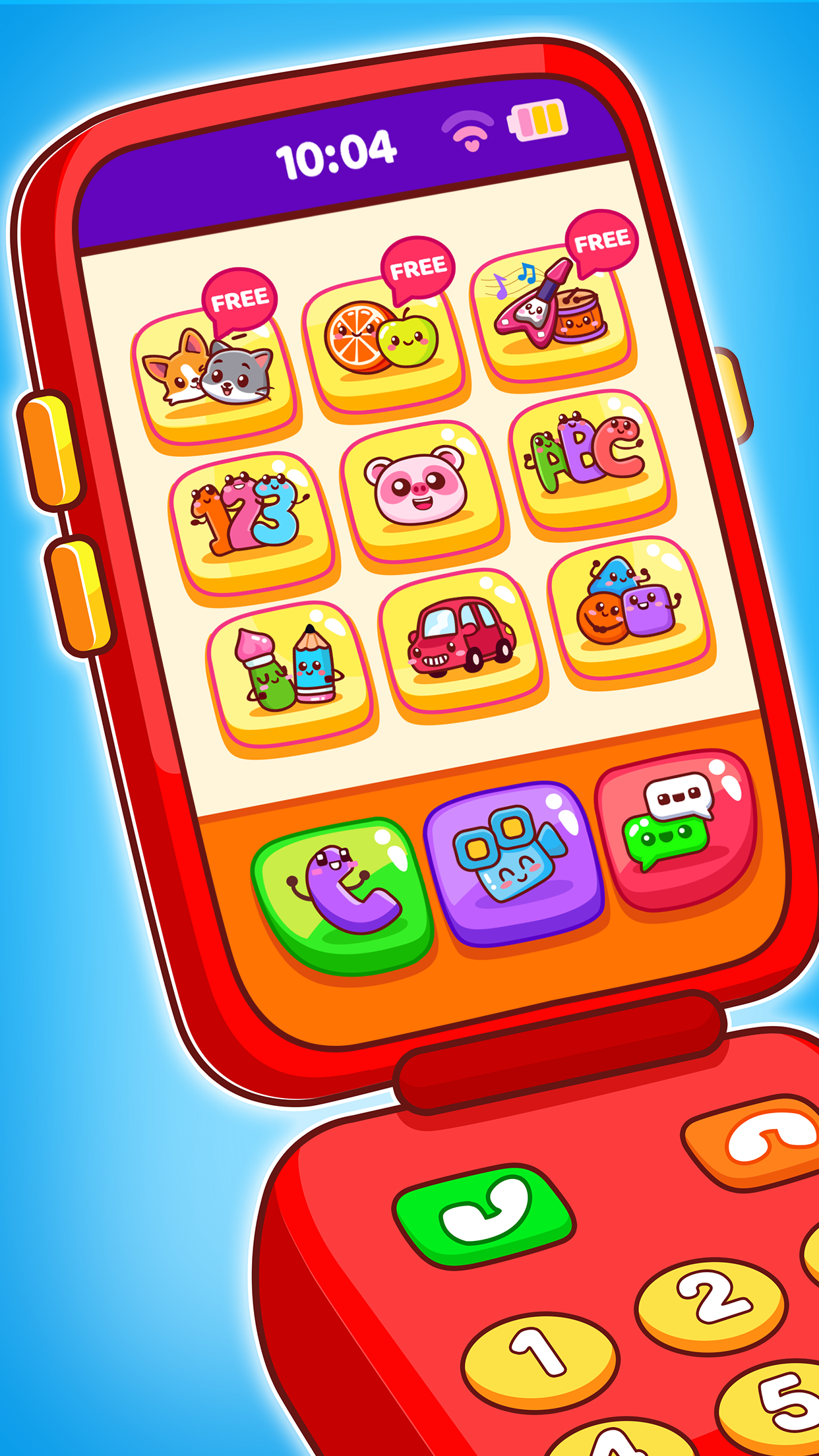 اسکرین شات 1 بازی Baby Phone Fun Baby Games