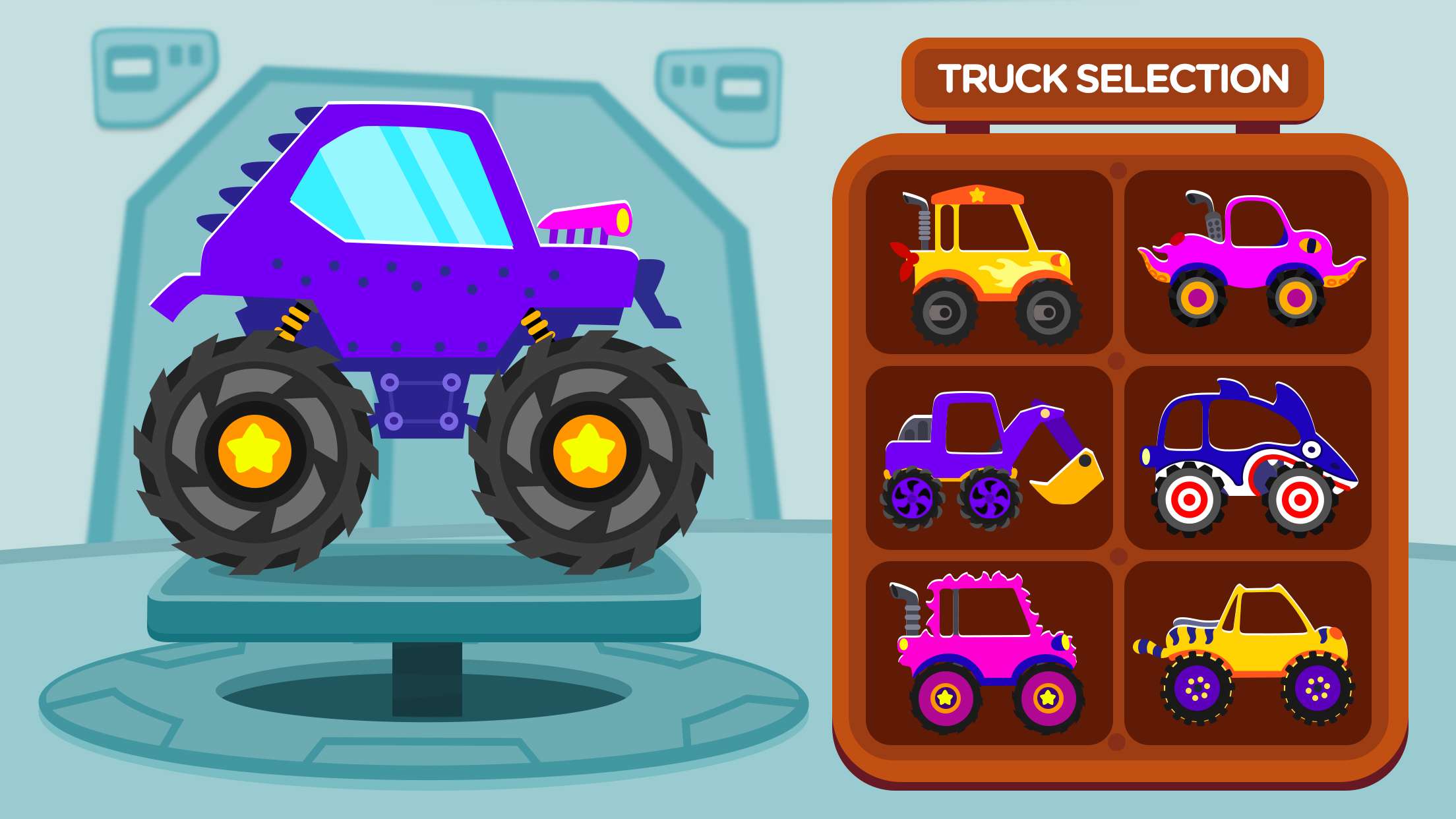 اسکرین شات 3 بازی Monster Truck Games: Car Games