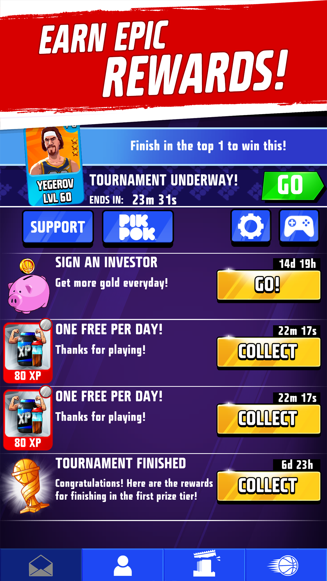 اسکرین شات 5 بازی Rival Stars Basketball