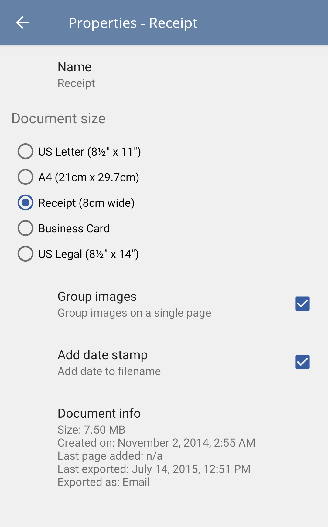 اسکرین شات 6 برنامه TurboScan™: PDF scanner
