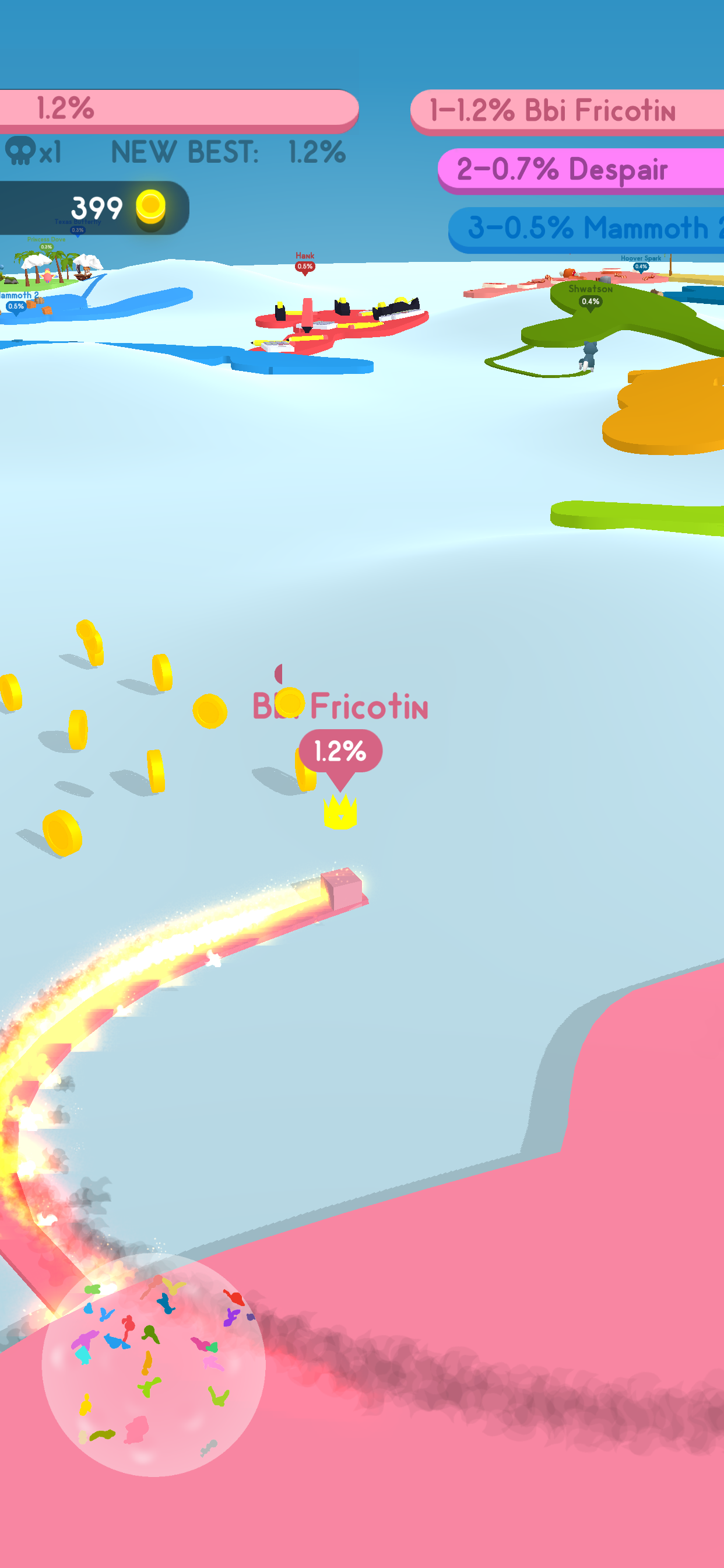 اسکرین شات 2 بازی Paper.io 4