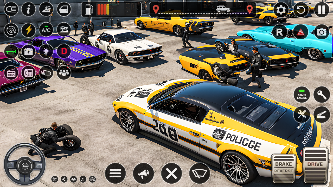 اسکرین شات 5 بازی Luxury Police Car Parking Game