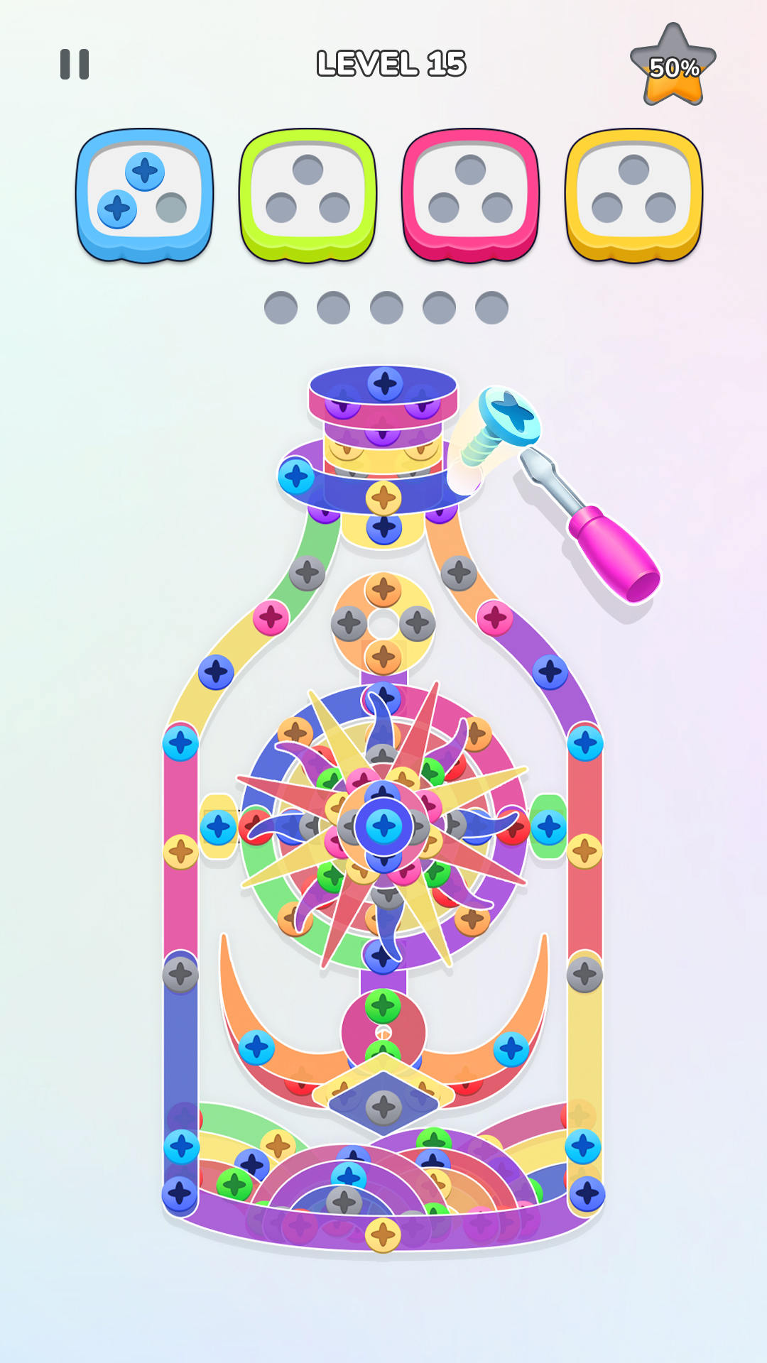 اسکرین شات 3 بازی Unscrew Nuts Sort®: Pin Puzzle