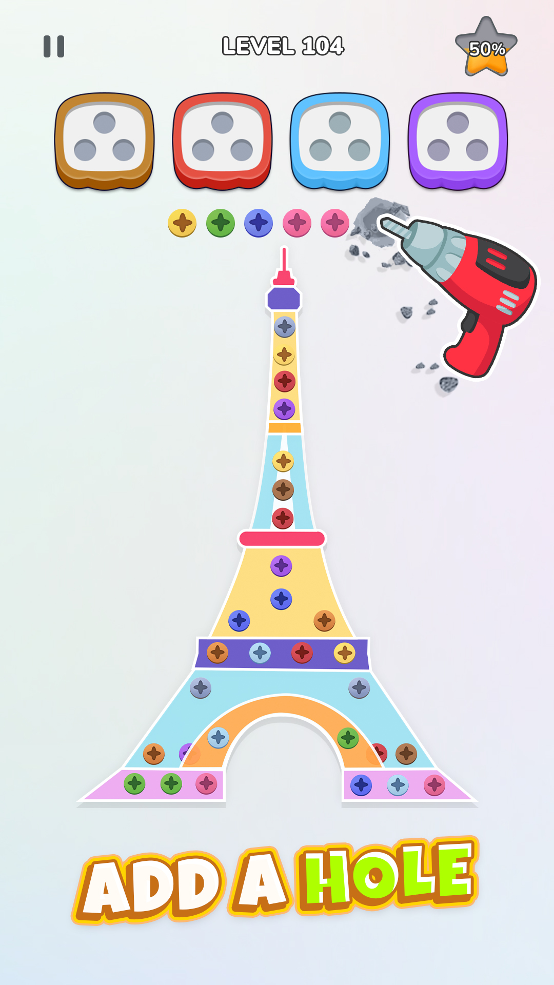 اسکرین شات 6 بازی Unscrew Nuts Sort®: Pin Puzzle