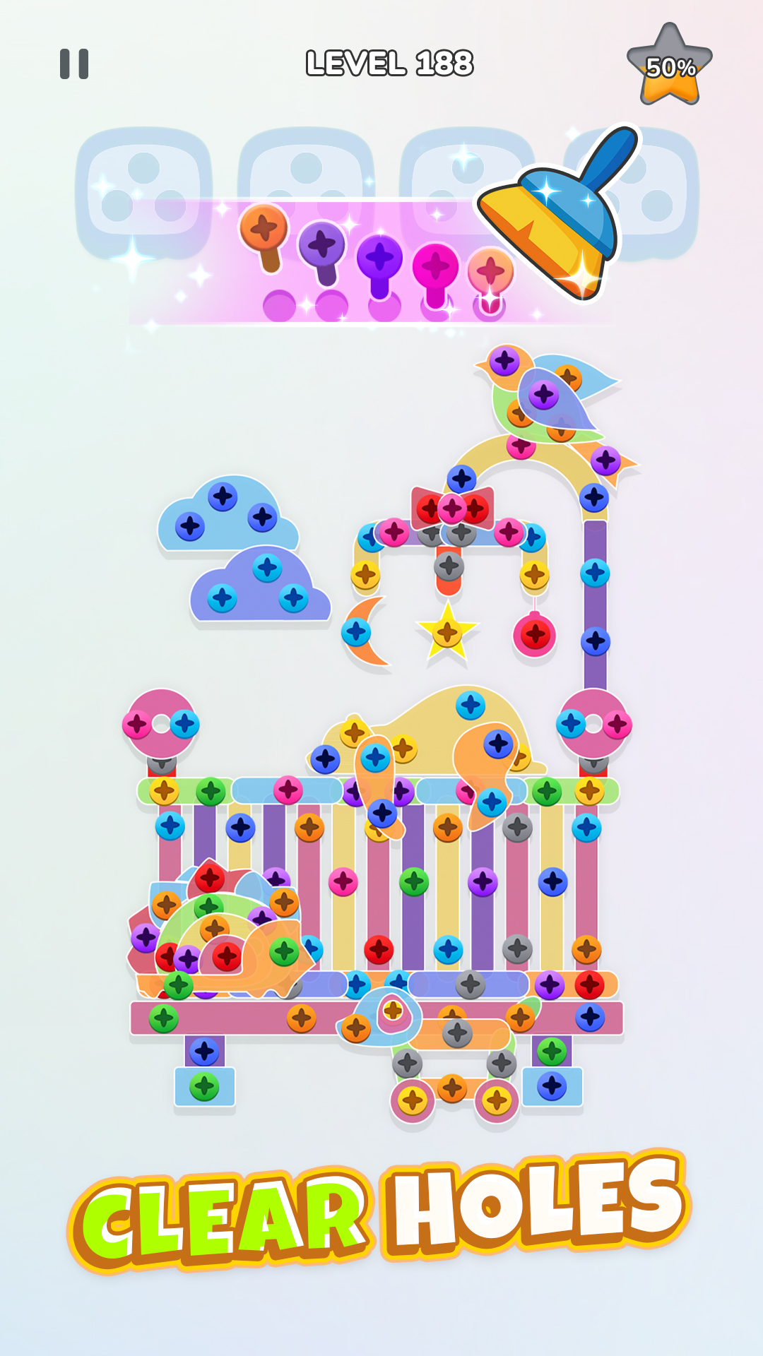 اسکرین شات 8 بازی Unscrew Nuts Sort: Pin Puzzle