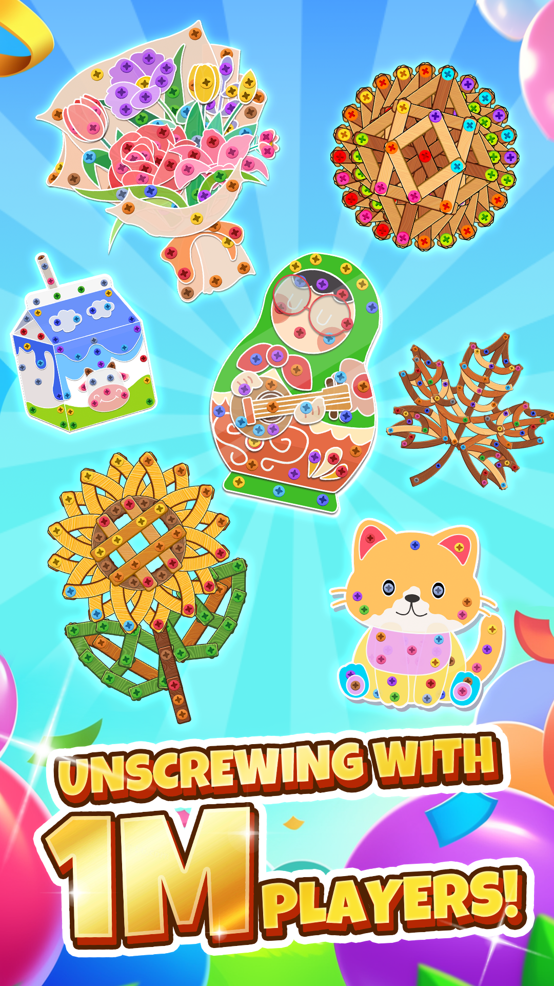 اسکرین شات 1 بازی Christmas: Unscrew Nuts Sort®