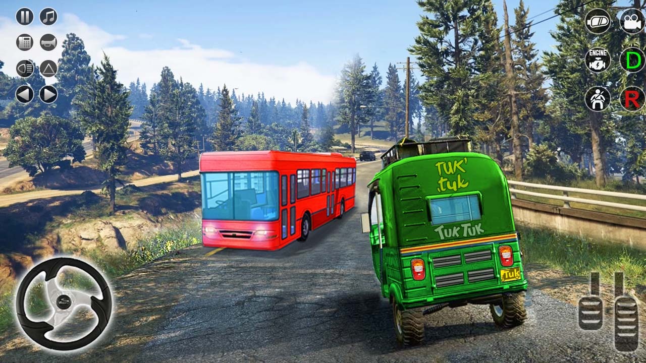 اسکرین شات 4 بازی Real Rickshaw Simulator Games