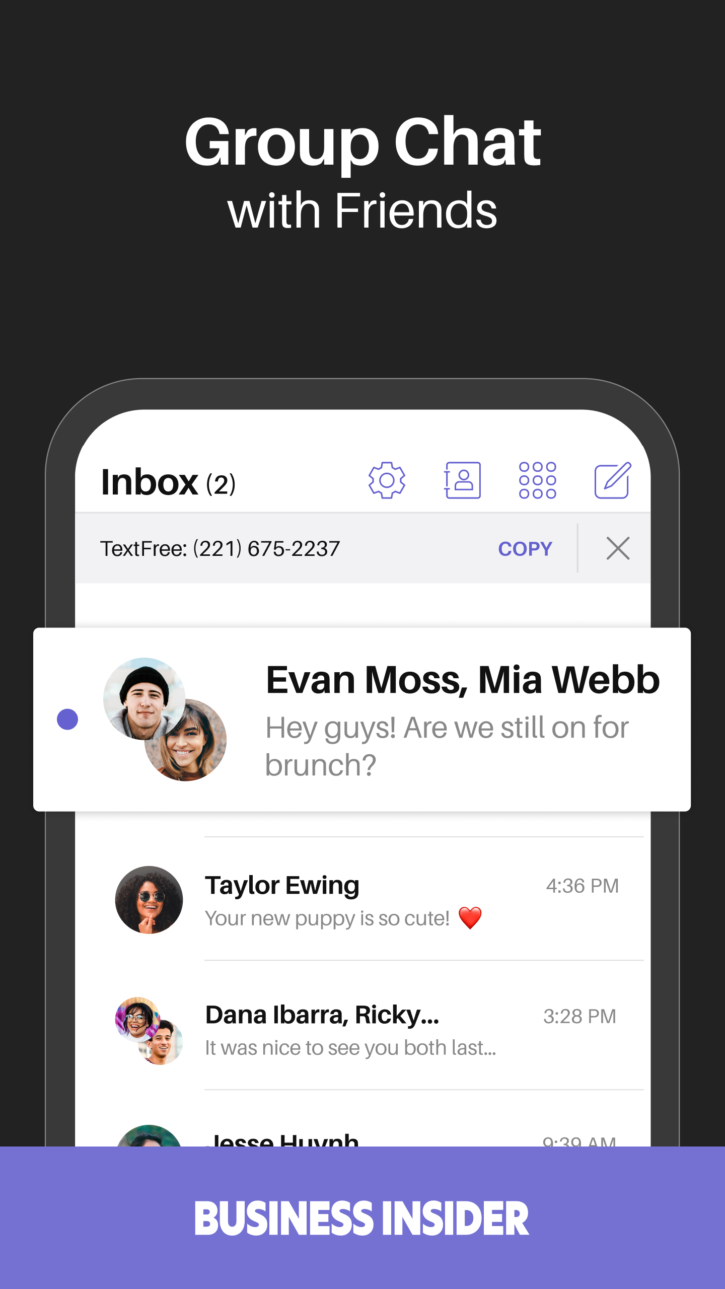 اسکرین شات 5 برنامه Text Free: Second Phone Number