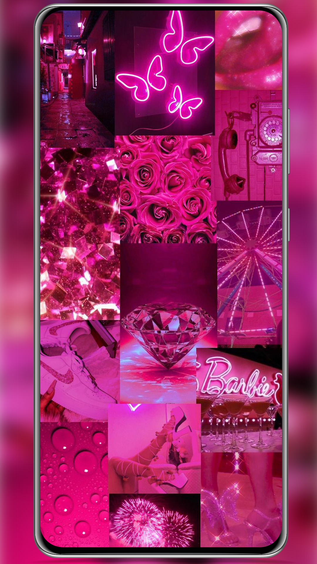 اسکرین شات 1 برنامه Pink Wallpaper