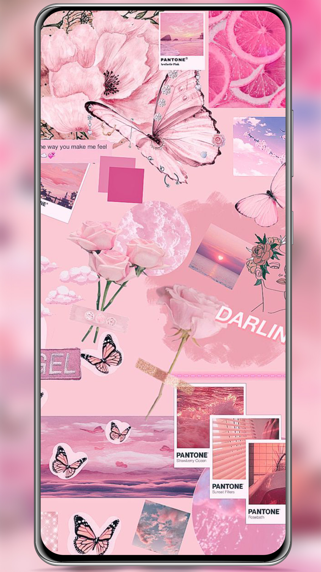 اسکرین شات 5 برنامه Pink Wallpaper